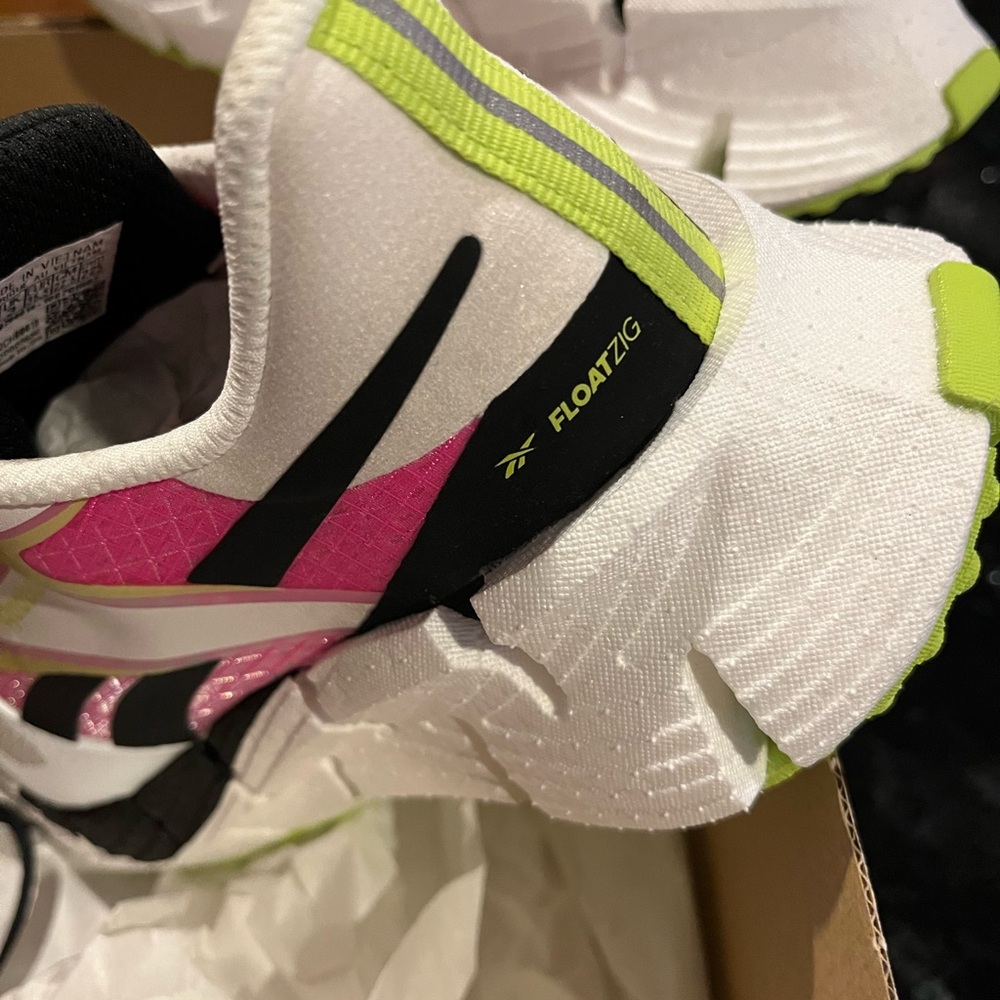 Reebok Women’s Shoes - White, Pink, and Green